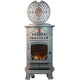 Misty Grey Provence Living Flame Portable Calor Gas Stove