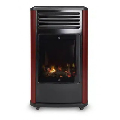 Manhattan Living Flame Stove - Burgundy