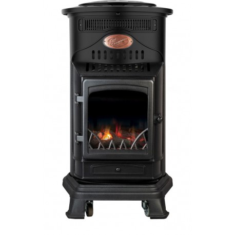 Matt Black Provence 6kw Hybrid Portable Calor Gas Stove