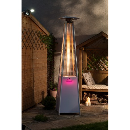 Tahiti LED Flame Tower Patio Heater