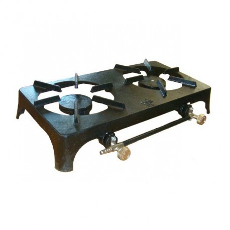 Continental Double Burner Cast Iron Stove