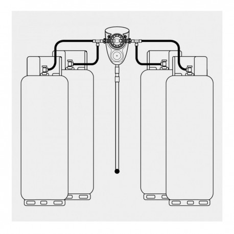 Clesse Compact 800 4 Cylinder Changeover Regulator with OPSO