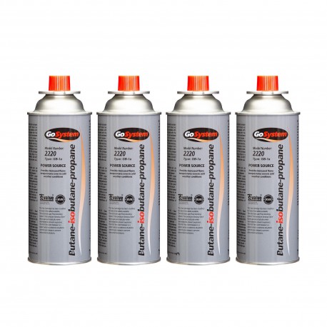 GoSystem 227g Butane Gas Cartridge Per/4