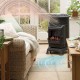 Matt Black Calor Gas Provence Fire